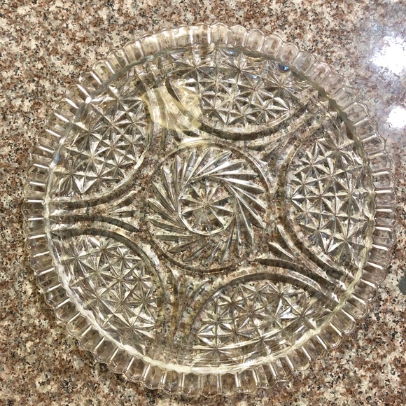 Vintage Crystal Plate - Picture 3 of 4